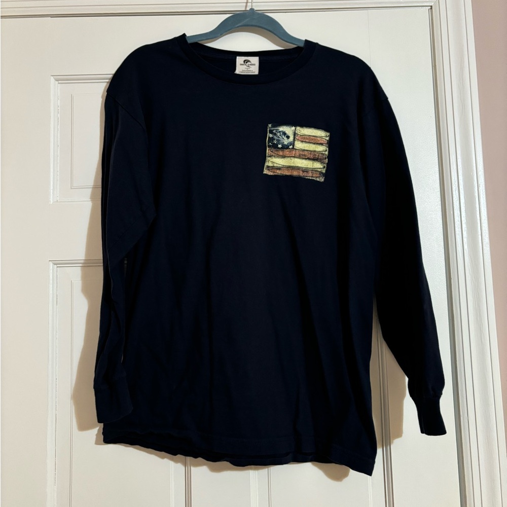 Navy Blue Long Sleeve Costal Classic Shirt